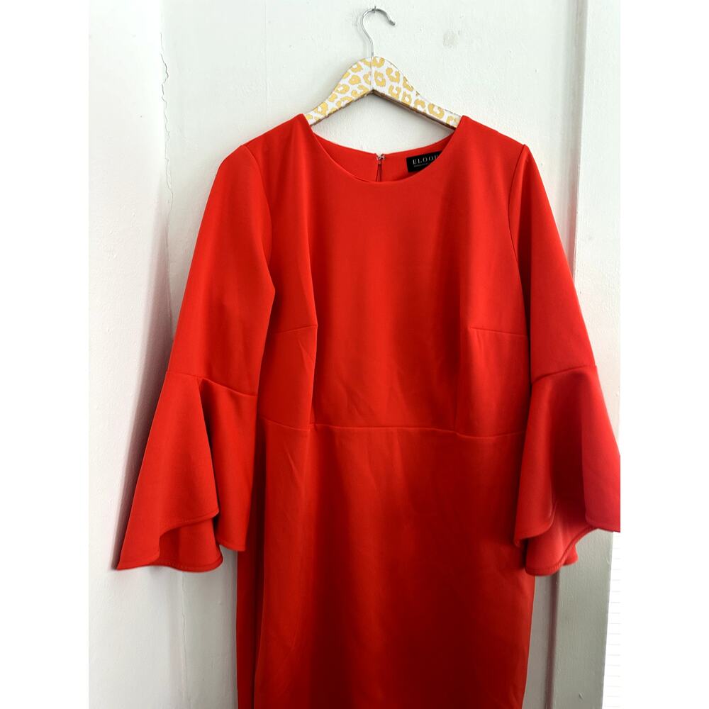 Eloquii Women's Plus Red Bed Sleeve Dress | Size 20 - Picture 2 of 5